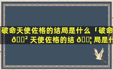 破命天使佐格的结局是什么「破命 🌲 天使佐格的结 🐦 局是什么呢」